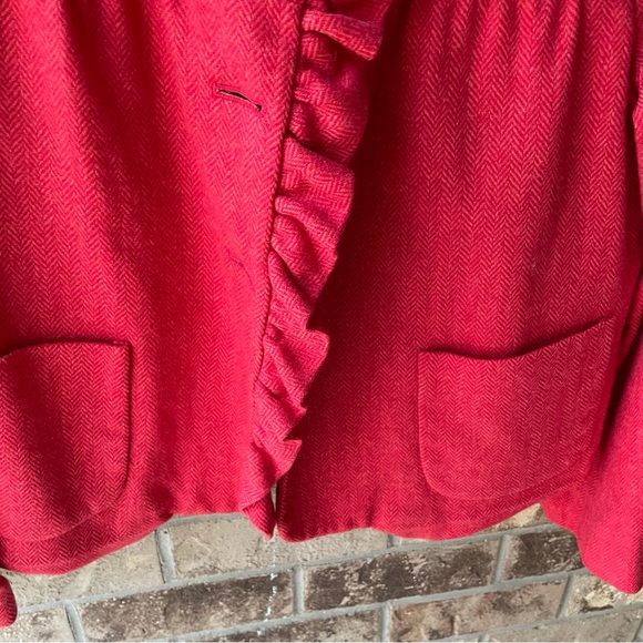 J Crew Ruffled Trim Blazer - Picture 4 of 10